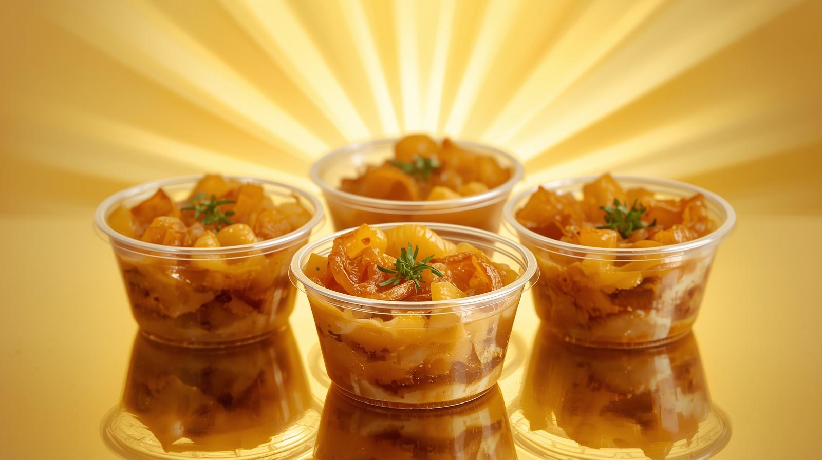The Art of Drawing Readers In: Your attractive post title goes here caramelized-onion-and-cheese-cups-in-medium-plastic-cups-with-a-shiny-gold-background-1