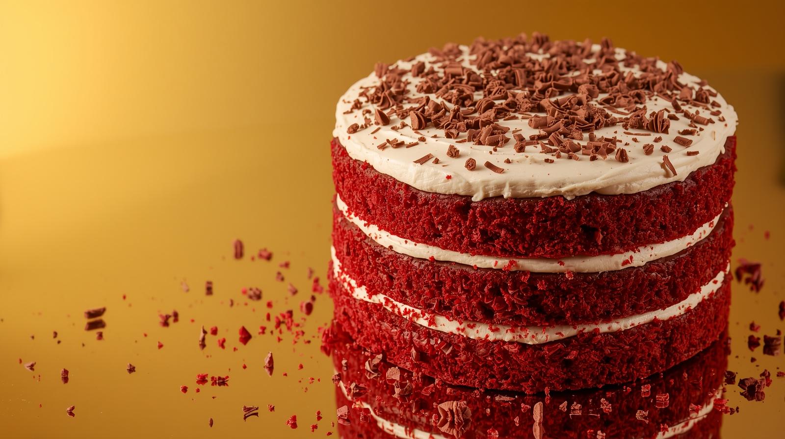 Home full-red-velvet-cake-with-shiny-gold-background-1